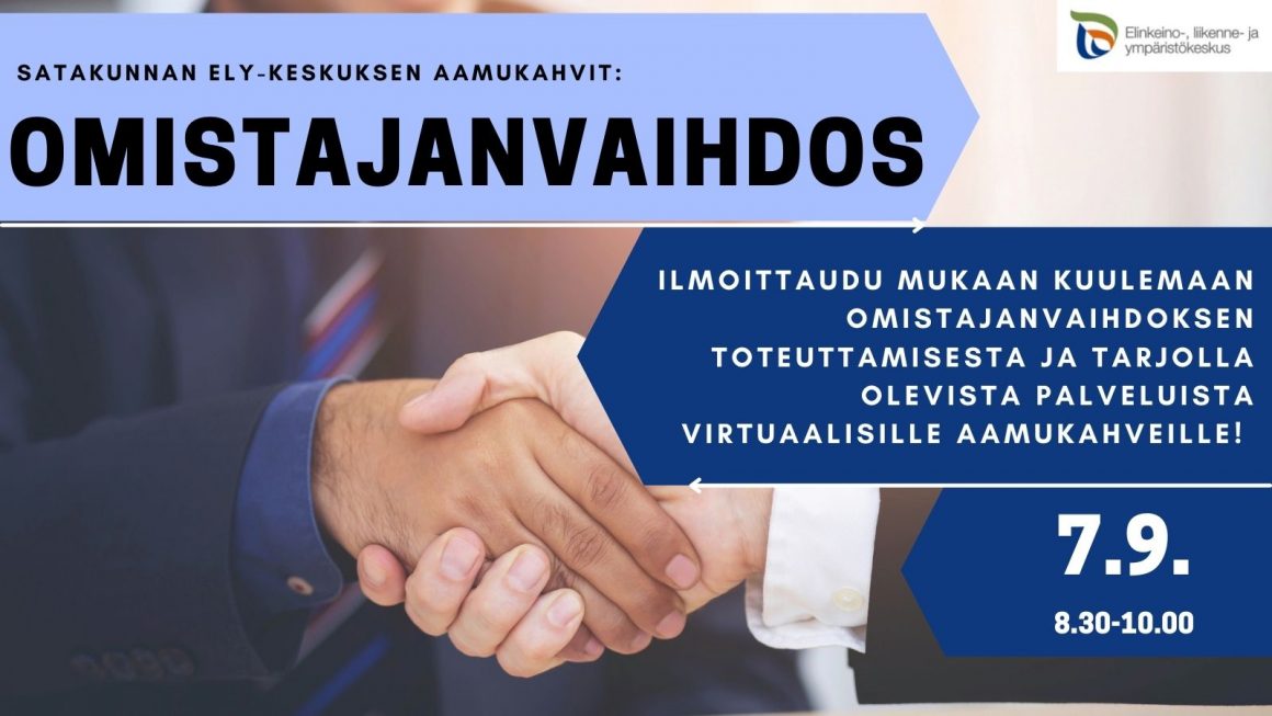 Infotilaisuus omistajanvaihdoksesta 7.9.