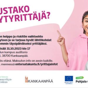 Minustako kevytyrittäjä? Tervetuloa infotilaisuuteen 31.10.