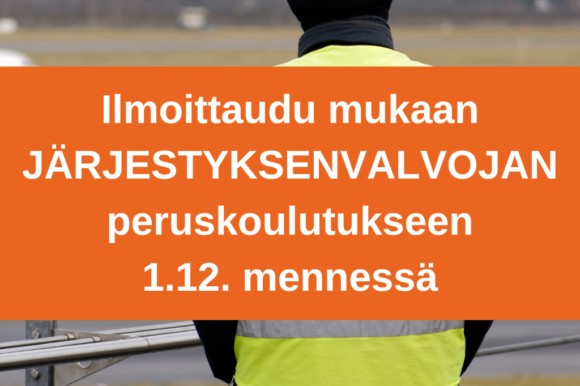 Järjestyksenvalvojan peruskurssi Kankaanpäässä – ilmoittaudu mukaan 1.12. mennessä