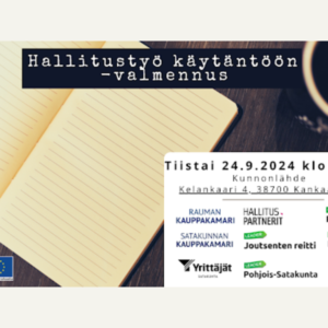 Hallitustyö käyttöön valmennus, kuvituskuva