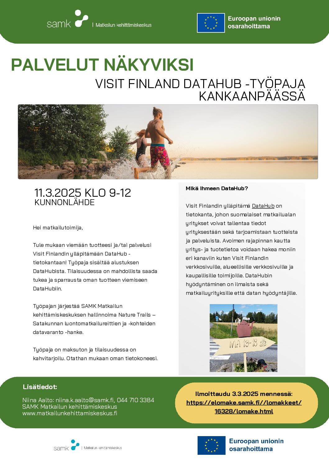 Visit Finland Datahub-työpaja Kankaanpäässä 11.3.
