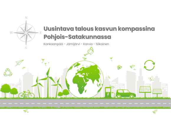 Pohjois-Satakunnan hanke tukee pk-yrityksiä siirtymään kohti kestävää ja vähähiilistä liiketoimintaa – tutustu mahdollisuuksiin.