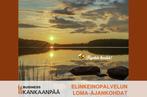 Elinkeinopalvelut lomalla seuraavasti