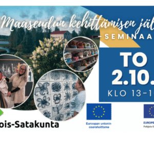 seminaari artikkelik (1024 x 768 px) Maaseudun kehittämisen jälki – seminaari Kankaanpäässä 2.10.2025. Järjestäjänä Leader Pohjois-Satakunta