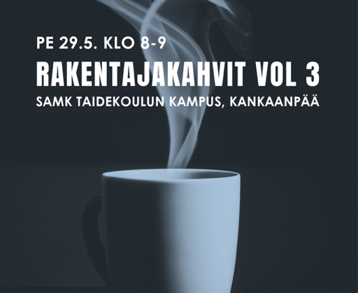 Rakentajakahvit pe 29.5. klo 8-9